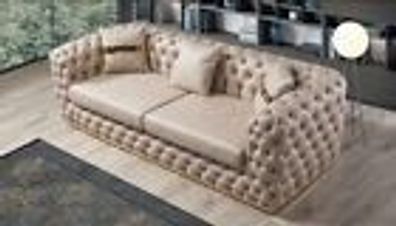 Sofa 3 Sitzer Chesterfield Sofas Luxus Dreisitzer Modern Design Wohnzimmer Möbel