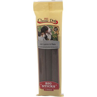 Classic Dog Snack Big Sticks Lamm & Reis 16 x 3er (2,37€/ a3er)