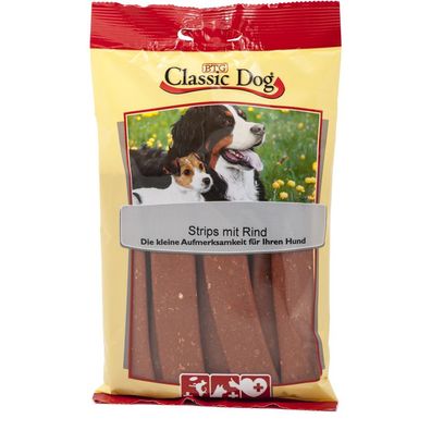 Classic Dog Snack Strips mit Rind 14 x 20er (2,56€/ a20er)