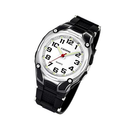 Calypso Kunststoff PUR Herren Uhr K5560/4 Armbanduhr schwarz Analogico UK5560/4