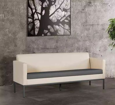 Büroeinrichtung Sofa Couch 3 Sitzer Arbeitszimmer Polstersofa Textil Möbel