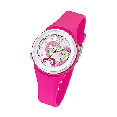 Calypso Kunststoff PUR Damen Uhr K5576/5 Armbanduhr pink Analogico UK5576/5