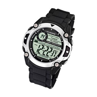 Calypso Kunststoff PUR Herren Uhr K5577/1 Armbanduhr schwarz Digital UK5577/1