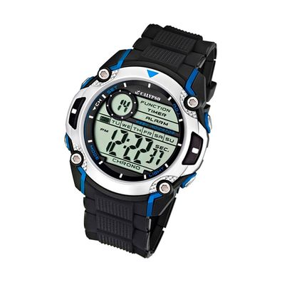 Calypso Kunststoff PUR Herren Uhr K5577/2 Armbanduhr schwarz Digital UK5577/2