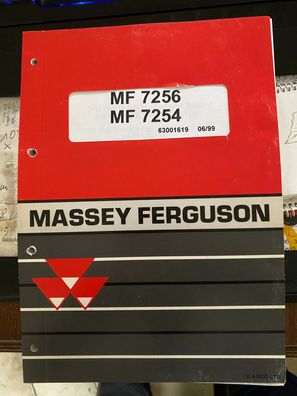 Orig. Ersatzteilliste Massey Ferguson MF 7254, MF 7256 Mähdrescher