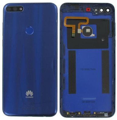 Original Huawei Y7 Prime 2018 LDN-L21 Akkudeckel Backcover Rückseite Blau