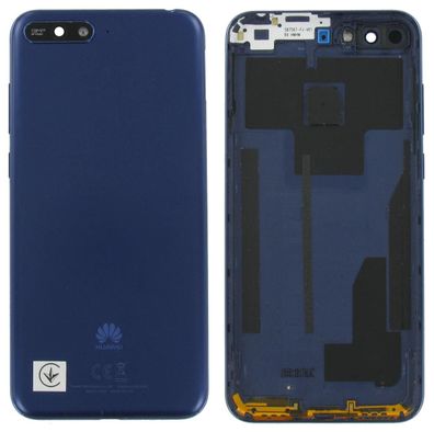 Original Huawei Y6 2018 ATU-L21 Akkudeckel Cover Gehäuse Backcover Blau