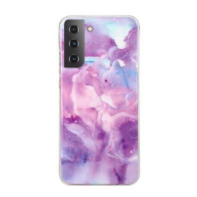Hülle für Samsung Galaxy S22 Plus / S22+ Handyhülle Handy Case Cover Marmor lila