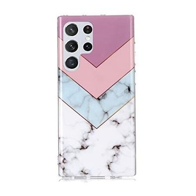 Hülle für Samsung Galaxy S22 Ultra Handyhülle Handy Case Cover Schutzhülle rosa