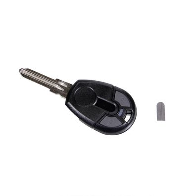 Gehäuse Key Schlüssel 2 Button rund * Schwarz/ Grau*