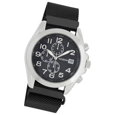 Oozoo Damen Armbanduhr Timepieces Analog Metall schwarz UOC10732