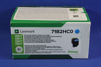 Lexmark 71B2HC0 Toner Cyan -A