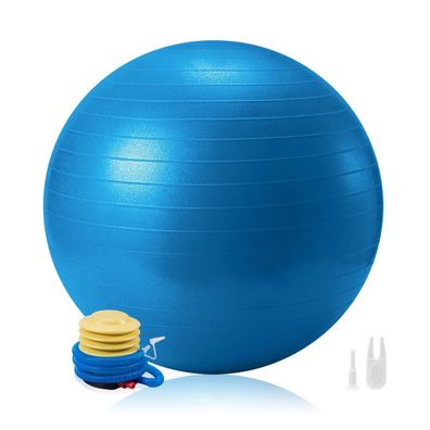 Gymnastikball Sitzball Pezziball 65cm Fitnessball mit Pumpe Yoga Ball Sport Büro