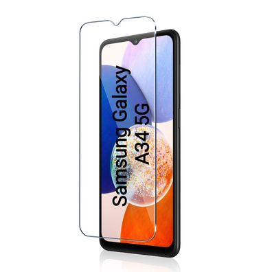 Samsung Galaxy A34 5G Displayschutz Glas Panzerfolie Displayschutzglas Hartglas