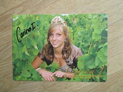Gau-Algesheimer Traubenkönigin 2011-2013 Carina I. - handsigniertes Autogramm!!!