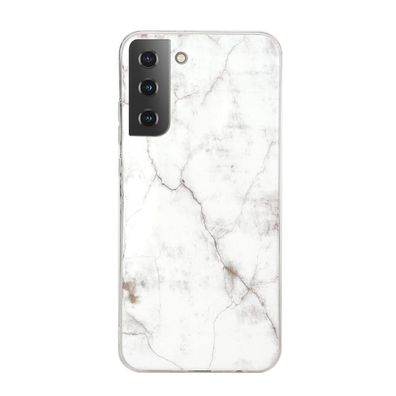 Hülle für Samsung Galaxy S22 Plus / S22+ Handyhülle Handy Case Cover Marmor weiß