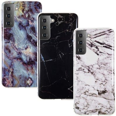 Hülle 3er Set für Samsung Galaxy S22 Handyhülle Handy Case Back Cover Marmor