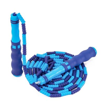 Springseil blau TPU Perlen Kinder Erwachsene verstellbares Seil Jump Rope beaded
