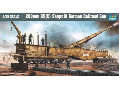 Trumpeter Eisenbahngeschütz Leopold 280mm K5 9360207 in 1:35 Trumpeter 0207 00207
