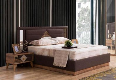 Bett Luxus Betten Holz Bettrahmen Design Modern Bettgestelle Doppelbett Möbel