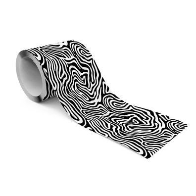 Selbstklebende Bordüre Tapetenbordüre schwarz-weiß Abstraktion moderne Muster