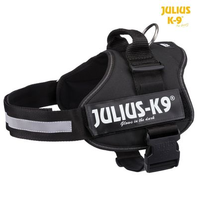 Julius-K9 Powergeschirr Gr.1 Schwarz Malnois Husky Boxer Labrador Bulldogge