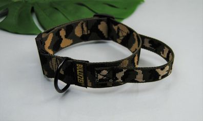 Halsband breit 40mm mit Griff Tarn Gr. M Bulldogge Boxer Malinois Husky Labrador
