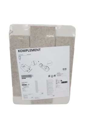 Ikea 104.040.53 Komplement Box, hellgrau, 15x27x12 cm Aufbewahrung 2er Set grau