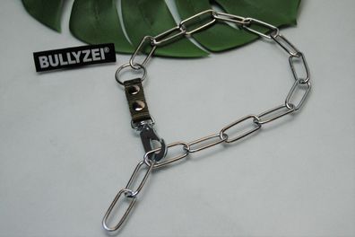 Kette verstellbar mit Haken 44cm / 3mm oliv Hundesport Hundekette IGP Dalmatiner