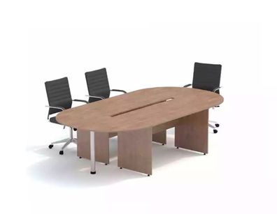 Büroeinrichtung Konferenztisch Arbeitszimmer Büro Tisch Design Aktenschränke