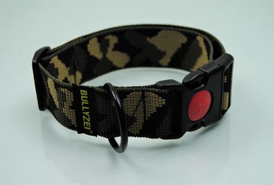 Halsband 40mm breit Gr. M-L Tarn Security-Lock Bulldogge Schäferhund Malinos