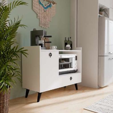 Esszimmer Schrank Kaffeeschrank Modern Design Weiß Farbe Rechteckig