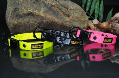 Halsband 25mm Neon-Gelb Französische Bulldogge Pitbull Boxer Malinois Husky
