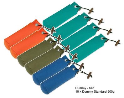 Dummy-Set 10er - 10 Standard Dummies 500g farblich gemischt Dummyset