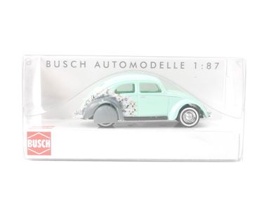 Busch H0 42705 Modellauto PKW VW Käfer "Beim Lackierer" mit Brezelfenster 1:87