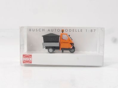 Busch H0 48486 Modellauto Piaggio Ape 50 "Straßenmeisterei" 1:87