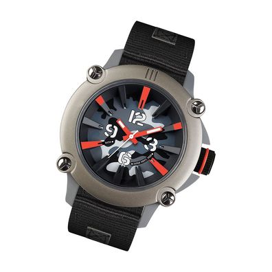 eneWatch Nylon Herren Uhr E72395 Armbanduhr schwarz Fashion Modell 110 UE72395
