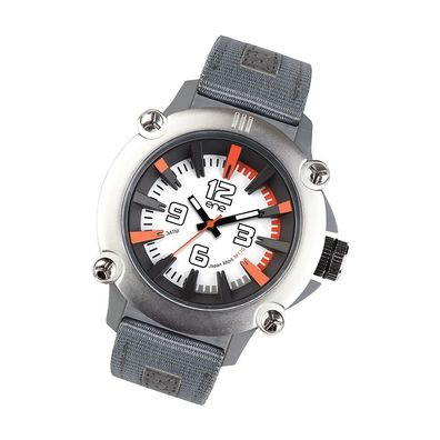 eneWatch Nylon Herren Uhr E72401 Armband-Uhr grau Fashion Modell 110 UE72401