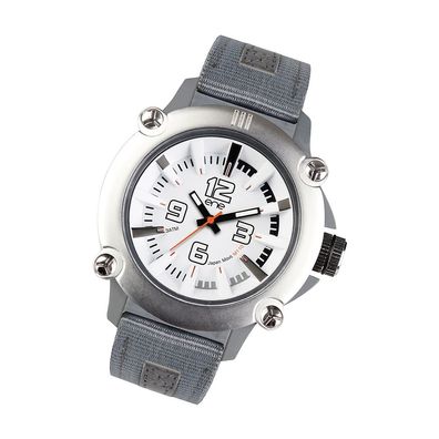 eneWatch Nylon Herren Uhr E72418 Armband-Uhr grau Fashion Modell 110 UE72418
