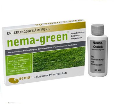 Nema-Green (50 Mio) + Nema-Quick (50 ml) Kombi-Packung HB Nematoden zur...