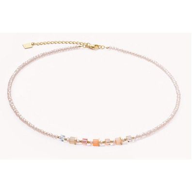 Collier - Edelstahl gold - Apricot