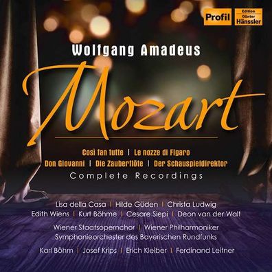 Wolfgang Amadeus Mozart (1756-1791): 5 Mozart-Opern (Historische Einspielungen aus W