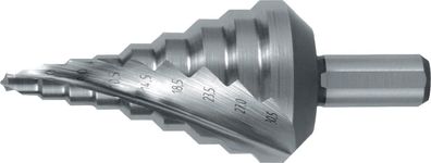 Stufenbohrer Bohrber.5,3-30,5mm HSS Spiralnut Z.2 Stufen 9 RUKO
