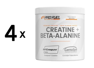 4 x ProFuel Creatine + Beta Alanine (300g) Unflavoured