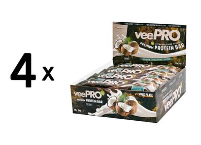 4 x ProFuel veePro Bar (12x74g) Coconut