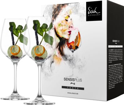 EISCH 2 Weißweingläser 500/3 im 4 farb. Geschenkkarton Superior Sensisplus 25005030