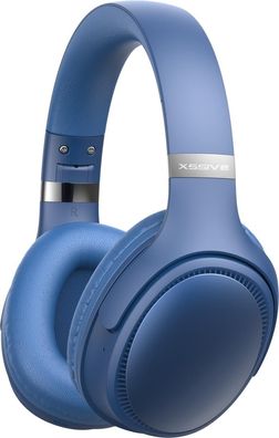 Kabellose Over-Ear Kopfhörer mit Bluetooth V5.3 - Blau