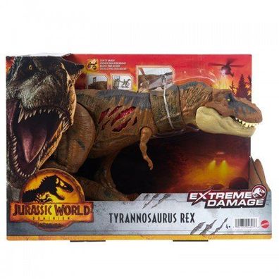 Mattel - Jurassic World Dominion Extreme Damage Tyrannosaurus Rex - ...