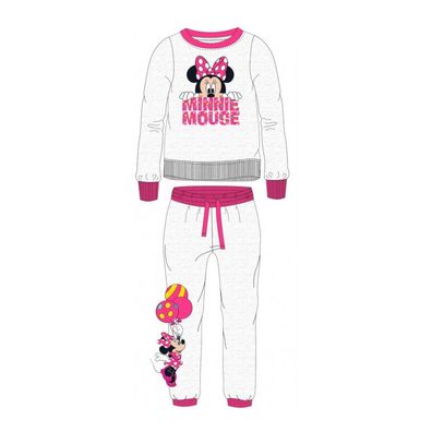 Freizeit- / Trainingsanzug "Minnie Maus " grau-pink - Größe: 110