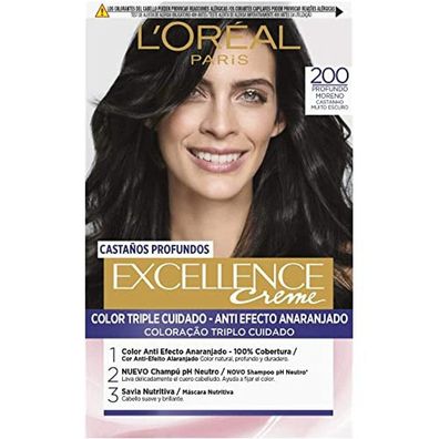 L'Oréal Professionnel Excellence Brunette tinte #200-true darkest brown 192ml